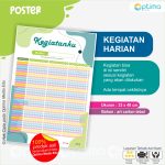 Poster Jadwal Kegiatan Anak & Ibadah Muslim (Wipe and Clean / Tulis Hapus)