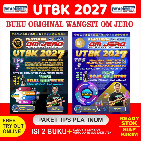 Buku Wangsit Om Jero UTBK SNBT 2027 Paket Lengkap TPS Platinum Original